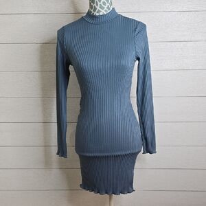 Windsor Teal Ribbed Long Sleeve Dress Bundle